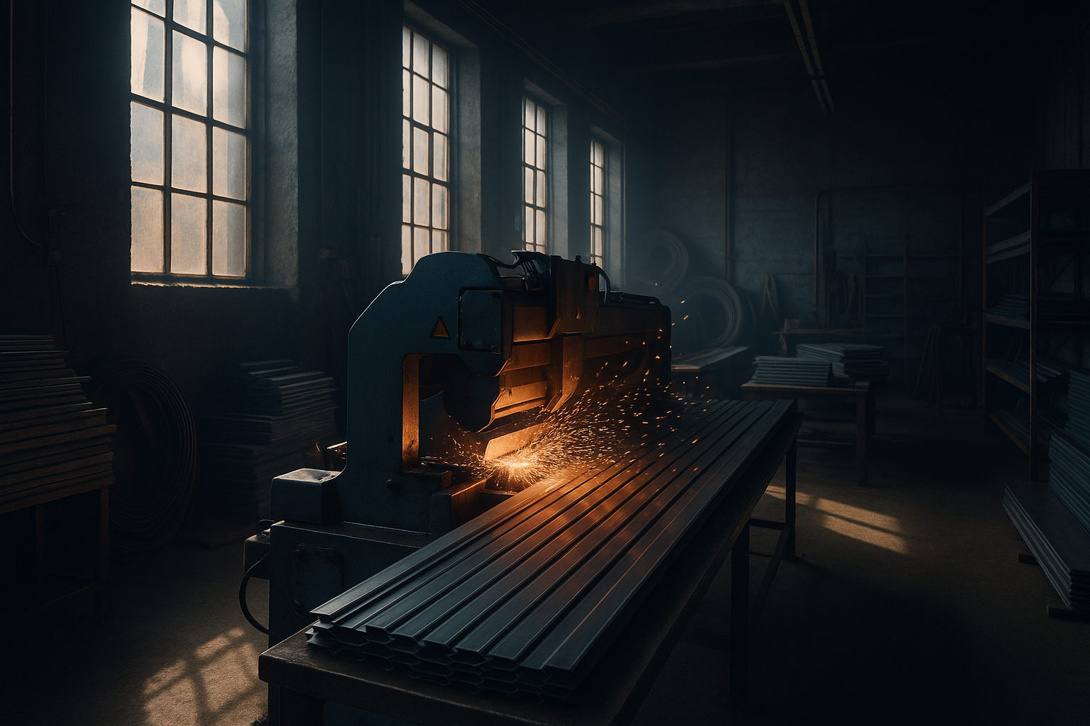 Atelier de fabrication FRM — soudeur sur rideau métallique sur mesure en Haute-Garonne